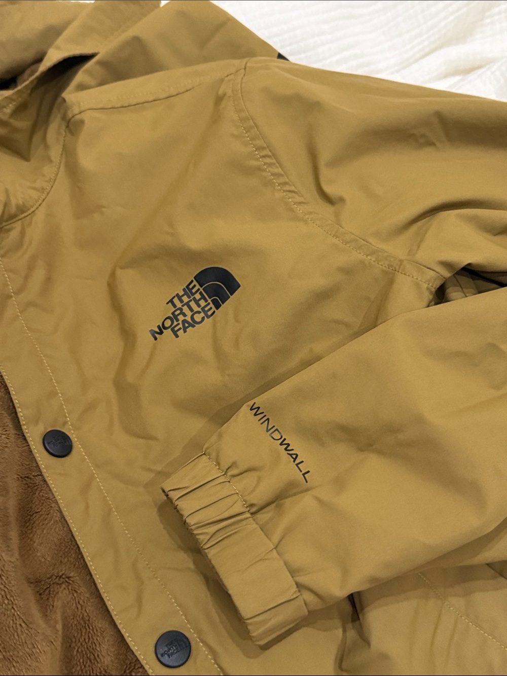 The North Face Windwall Logo Brown Trench Coat - Picture 6 of 6
